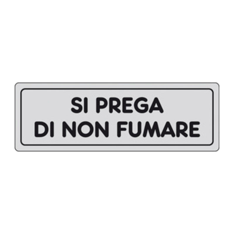 Q.TA' 10 ETICHETTA ADESIVA 150X50 SI PREGA DI NON FUMARE