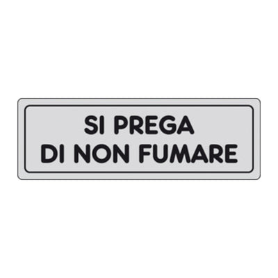 Q.TA' 10 ETICHETTA ADESIVA 150X50 SI PREGA DI NON FUMARE