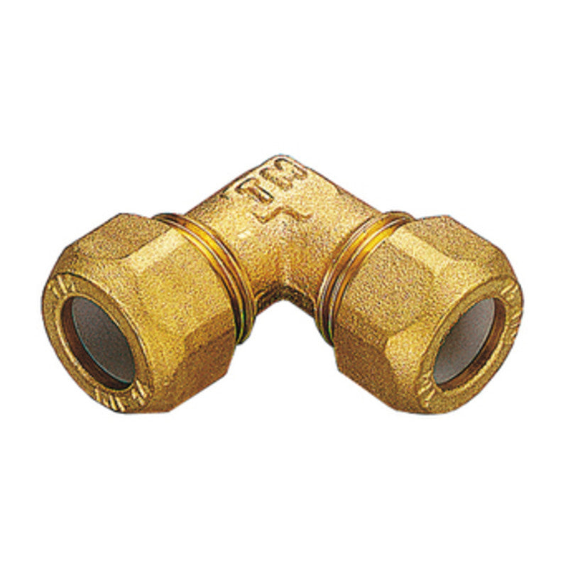 Q.TA' 10 GOMITO OTTONE DOPPIO BICONO 12X1/2 PESANTE