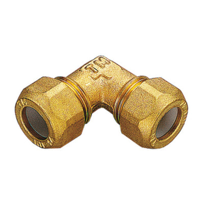 Q.TA' 10 GOMITO OTTONE DOPPIO BICONO 12X1/2 PESANTE