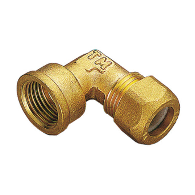 Q.TA' 10 GOMITO OTTONE BICONO F/GAS 14X1/2