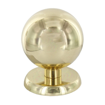 Q.TA' 2 POMOLO OTTONE SFERICO D 70 MM LUCIDO