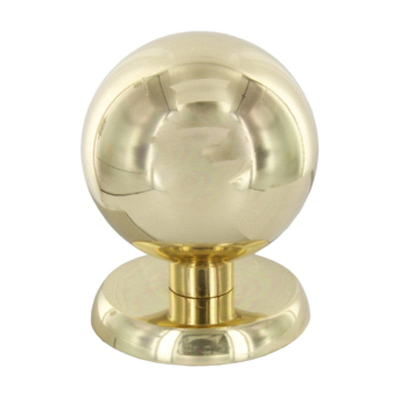 Q.TA' 2 POMOLO OTTONE SFERICO D 70 MM LUCIDO