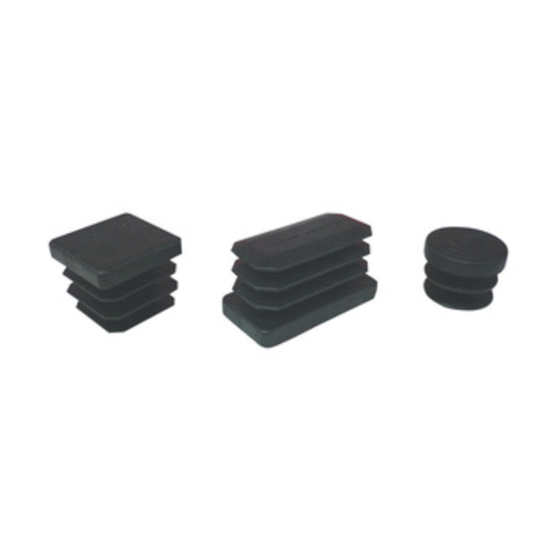 Q.TA' 200 PUNTALE ALETTATO RETTANGOL 20X30 MM PLAST NERO*