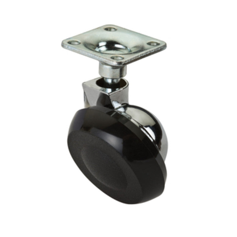 Q.TA' 4 RUOTA SEMISFERICA D 40 MM C/PIASTRA CROMO**