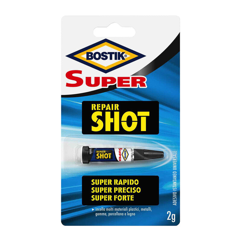 Q.TA' 12 BOSTIK SUPER REPAIR SHOT ADESIVO 2 G BLISTER