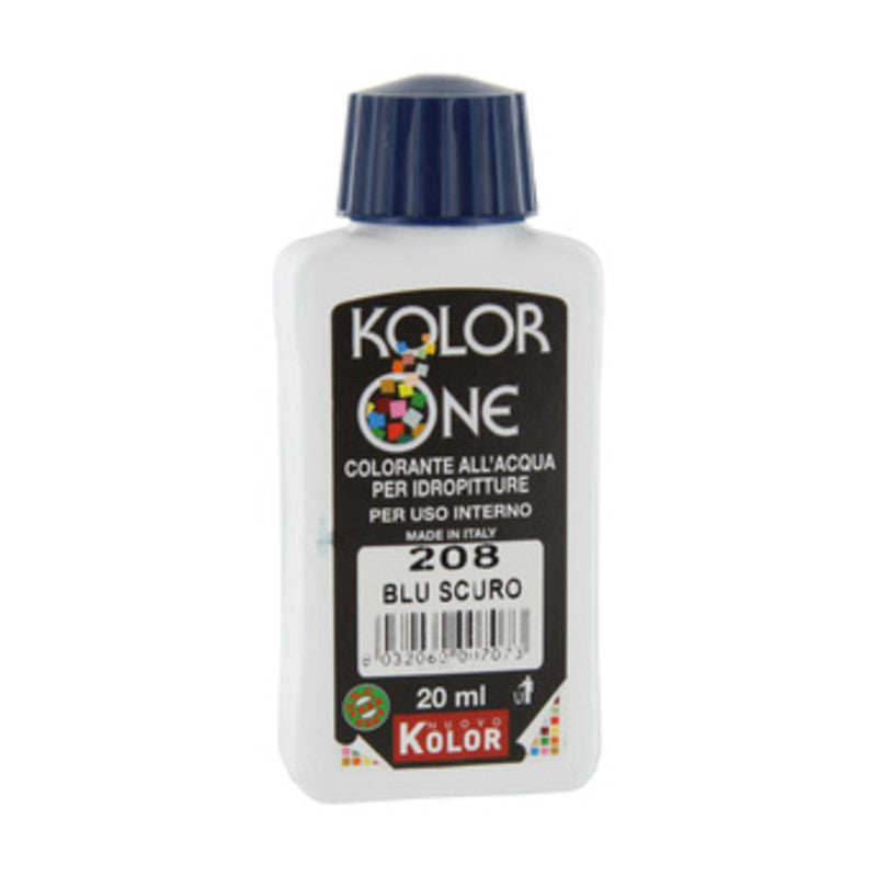 Q.TA' 12 COLORANTE KOLOR ONE 20 ML BLU SCURO 208