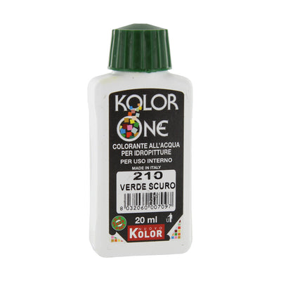 Q.TA' 12 COLORANTE KOLOR ONE 20 ML VERDE SCURO 210