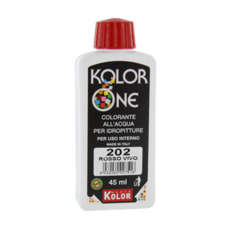 Q.TA' 12 COLORANTE KOLOR ONE 45 ML ROSSO VIVO 202