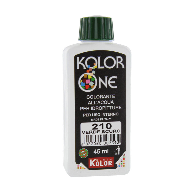 Q.TA' 12 COLORANTE KOLOR ONE 45 ML VERDE SCURO 210