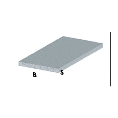 Q.TA' 5 PROFILO ARGENTO H.200 CM PIATTO 25X2 MM*