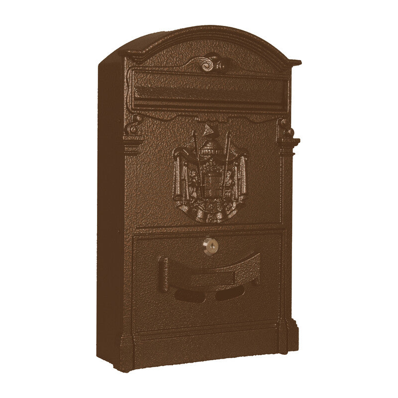 Q.TA' 1 CASSETTA POSTALE REGIA POSTA ALL 26X9X41 CM BRONZO