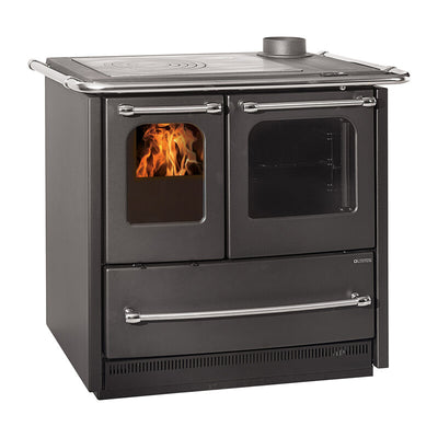 Q.TA' 1 CUCINA LEGNA 7,5 KW SOVRANA EASY EVO 2.0 ANTRACITE