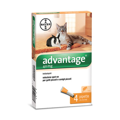 Q.TA' 1 BAYER ADVANTAGE SPOT ON 40 GATTI FINO A 4 KG