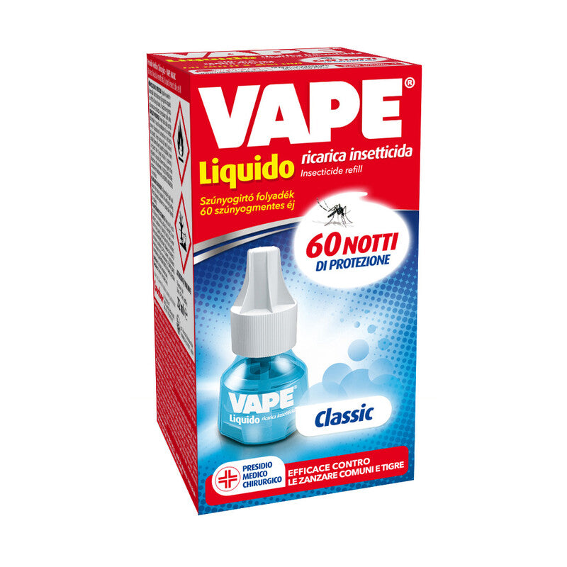 Q.TA' 30 ANTIZANZARE VAPE MAGIC RICAR LIQUIDA 60 NOTTI