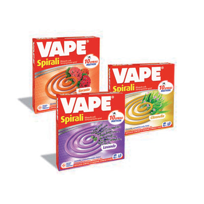 Q.TA' 24 ANTIZANZARE VAPE SPIRALI PROFUMATE 10