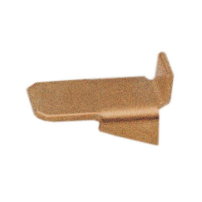 Q.TA' 250 REGGIPIANO ACCIAIO OTTONATO P/CREMAGLIERA 9X5*