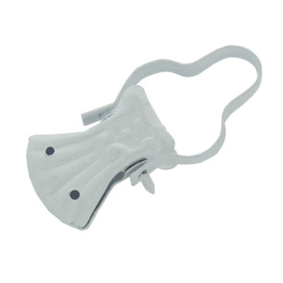 Q.TA' 100 PINZA P/TENDE C/ARCO LACCATO BIANCO**
