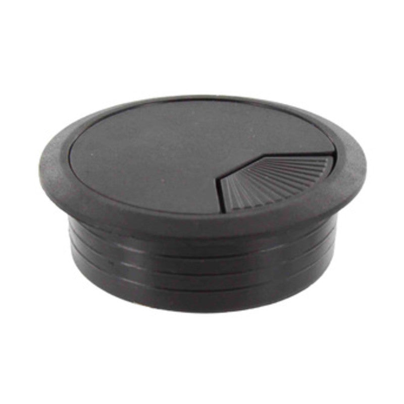 Q.TA' 20 BOCCHETTA PASSACAVI D 60 MM PLASTICA NERO