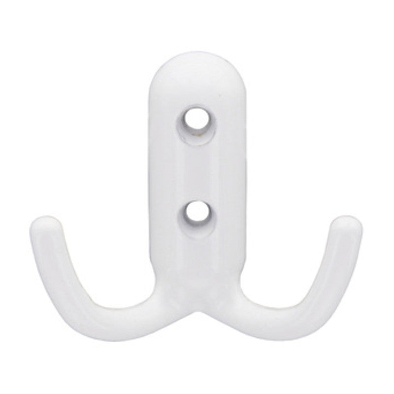 Q.TA' 30 APPENDIABITI A 2 GANCI 45X45 MM BIANCO LUCIDO