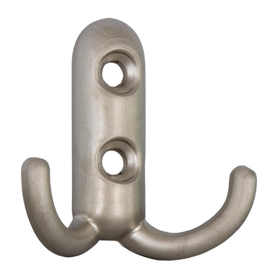 Q.TA' 25 APPENDIABITI A 2 GANCI 45X45 MM NICHEL OPACO