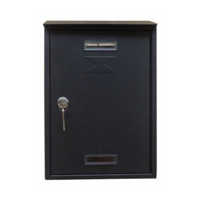 Q.TA' 6 CASSETTA POSTALE C/TETTO E CIL 22X7X33 CM ANTRACITE