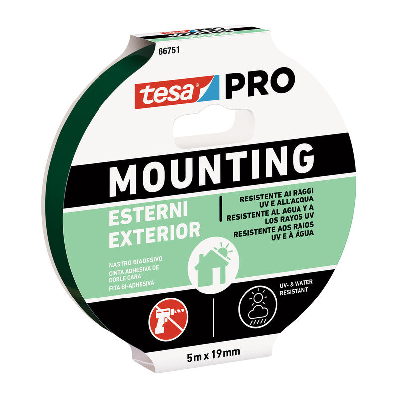 Q.TA' 10 NASTRO BIADESIVO TESA MOUNTING PRO EST. 19MMX5M