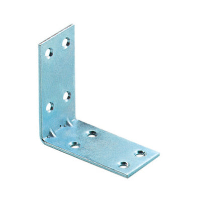 Q.TA' 50 PIASTRINA AD ANGOLO ZINCATA 8 FORI 30X2X30 MM**