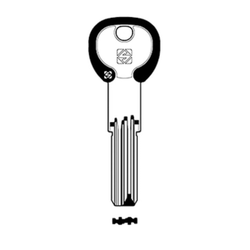 Q.TA' 5 SILCA CB97DZ CHIAVE PUNZONATA SILKY OTTONE