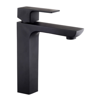 Q.TA' 1 SERIE ELEGANT GRUPPO LAVABO MISCELATORE NERO OPACO