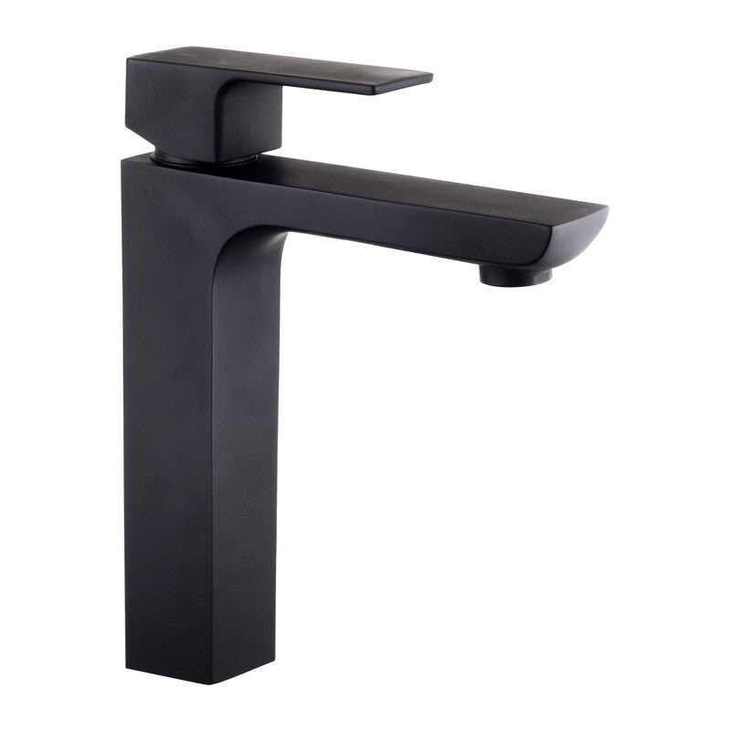 Q.TA' 1 SERIE ELEGANT GRUPPO LAVABO MISCELATORE NERO OPACO