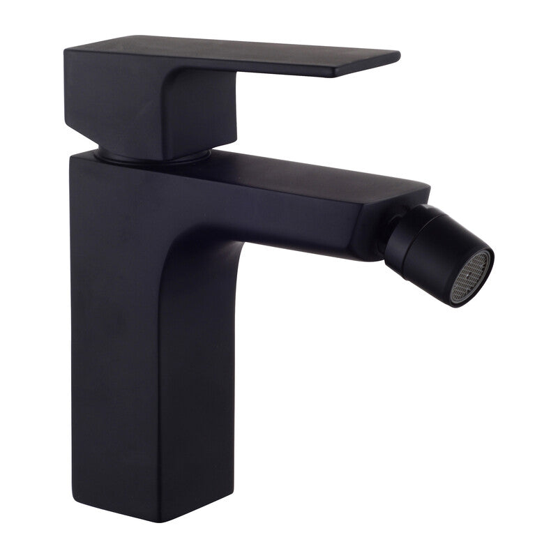 Q.TA' 1 SERIE ELEGANT GRUPPO BIDET MISCELATORE NERO OPACO