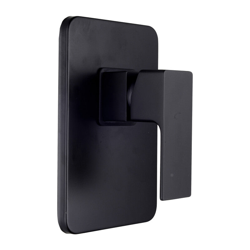 Q.TA' 1 SERIE ELEGANT MISCELATORE INCASSO DOCCIA NERO OPACO