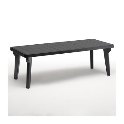 Q.TA' 1 TAVOLO BERGEN 160/220X90XH74CM ANTRACITE