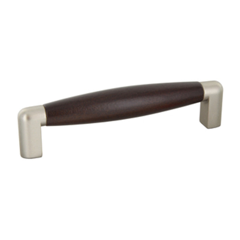 Q.TA' 25 MANIGLIA FAGGIO 4090 139X28 MM NOCE NICHEL SAT (A)