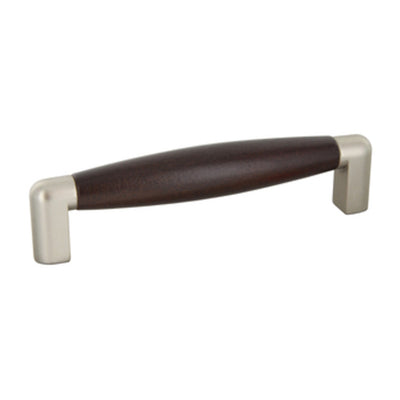 Q.TA' 25 MANIGLIA FAGGIO 4090 139X28 MM NOCE NICHEL SAT (A)
