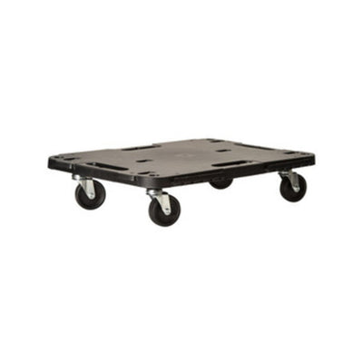 Q.TA' 1 PEDANA C/RUOTE DOLLY PORTATA STATICA 543 KG NERO