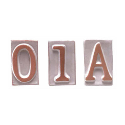 Q.TA' 10 LETTERA E IN TERRACOTTA 5X9 CM