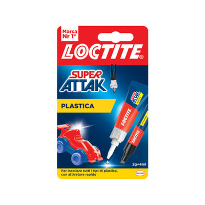 Q.TA' 1 ADESIVO SUPER ATTAK PLASTICA 2G+4ML