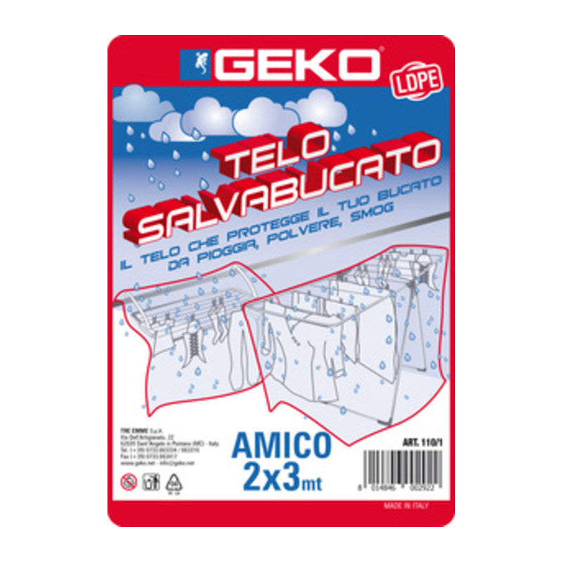 Q.TA' 28 TELONE ANTI PIOGGIA POLIETILENE AMICO 200X300 CM*