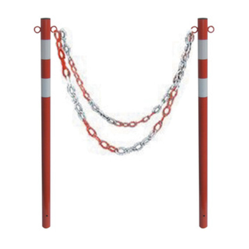 Q.TA' 1 PALETTO SEGNALETICO BICOLOR INTERR D 50MMXH120 CM