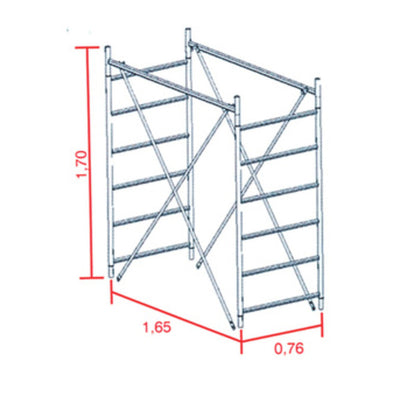 Q.TA' 1 ALZATA TORRE GRIM 170 CM
