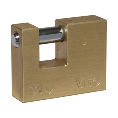 Q.TA' 1 VIRO 506 LUCCHETTO FAI P/SERRANDA 70MM OTTONE