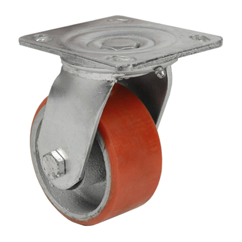 Q.TA' 1 RUOTA POLIURETANO D 200X50 MM PIASTRA GIREV EXP