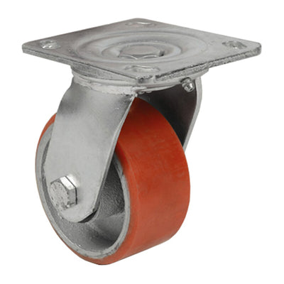 Q.TA' 1 RUOTA POLIURETANO D 200X50 MM PIASTRA GIREV EXP