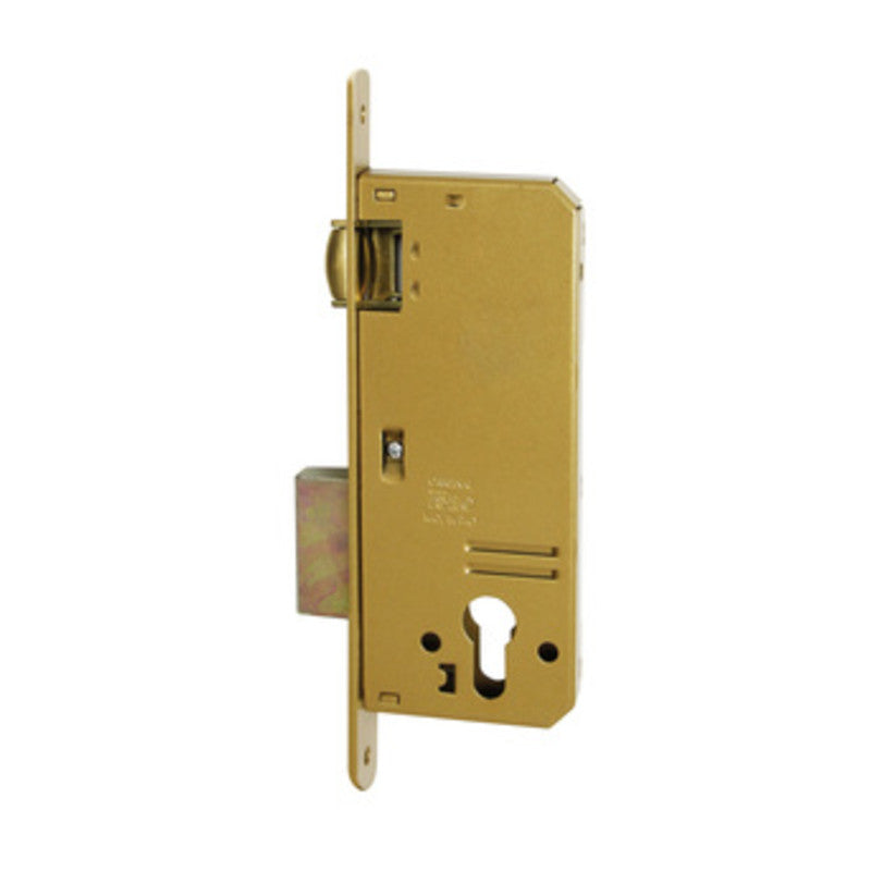 Q.TA' 1 ISEO 280N SERRATURA INF P/LEGNO RULLO REG E50 OTTONATA