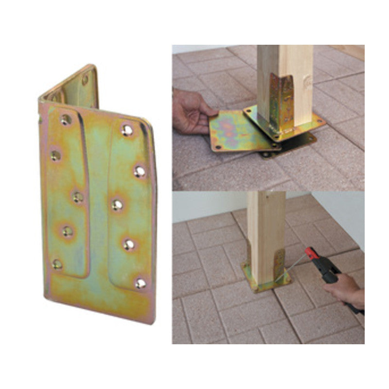 Q.TA' 8 PIASTRA 800/ALA P/SUPPORTO RINF ACC TROP 80X80X140MM