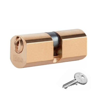 Q.TA' 1 ISEO F5 8400 CILINDRO TONDO 27-27 D22 OTTONATO C/3CH