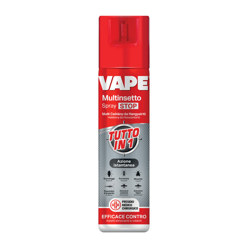 Q.TA' 12 MOSCHE E MULTINSETTO SPRAY STOP VAPE 400 ML