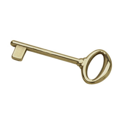 Q.TA' 12 CHIAVE CLASSICA OTTONE LUCIDO P/PORTE